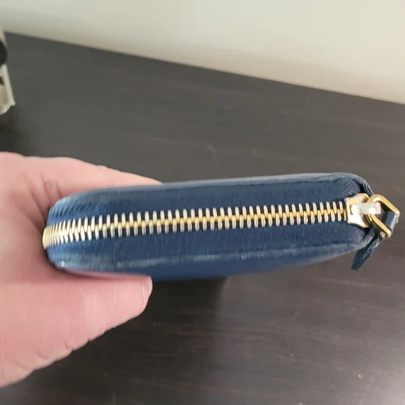 Prada Blue Leather Wallet - Picture 8 of 10